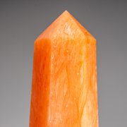 Genuine Polished Orange Selenite Point from Morocco (2.5 lbs)