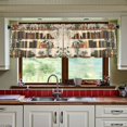 thumbnail image 3 of Yayeee Kitchen Curtains Tier Set of 2 Light Filtering 57"x36" Over Sink Window Panels, Shelf Plants, 3 of 7