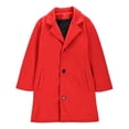 thumbnail image 4 of WOYY Little Girls Trench Coat Lapel Windbreaker Jacket Outerwear Wool Coat, Sizes 5-6, 4 of 5