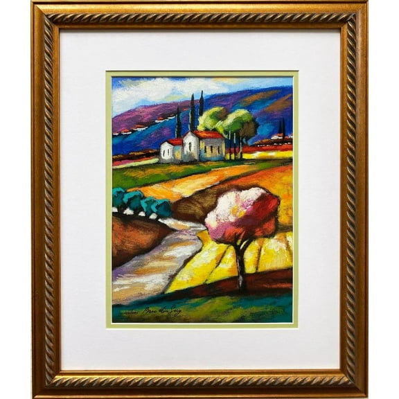 Slava Brodinsky "Homestead Charm" Framed Hand Signed & # Serigraph Generic