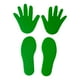 thumbnail image 1 of 4 piezas de juguetes educativos de huellas de manos, juguetes de entrenamiento sensorial, marcadores deportivos Verde, 1 of 9