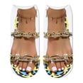 thumbnail image 2 of Under $5 Socks Yellow 3D Pattern Sandals Print Socks Running Socks Women Personality Low Ankle, 2 of 3