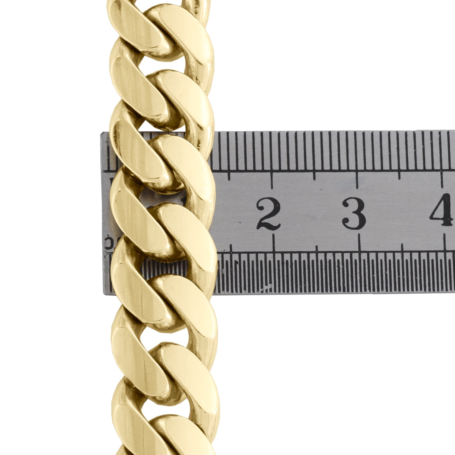 10K Yellow Gold 12.50mm Solid Miami Cuban Link Chain Box Clasp Necklace 22 Inch