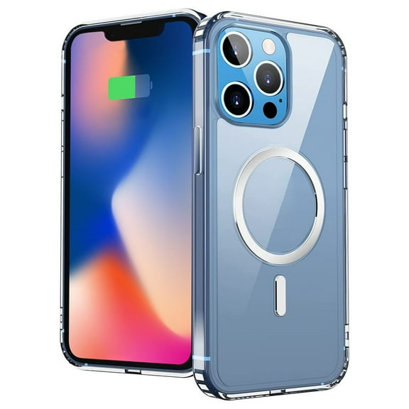 Crystal Series (Impact Protection) Ultra Clear Case Compatible with MagSafe Designed for Apple iPhone 14 Pro - Black