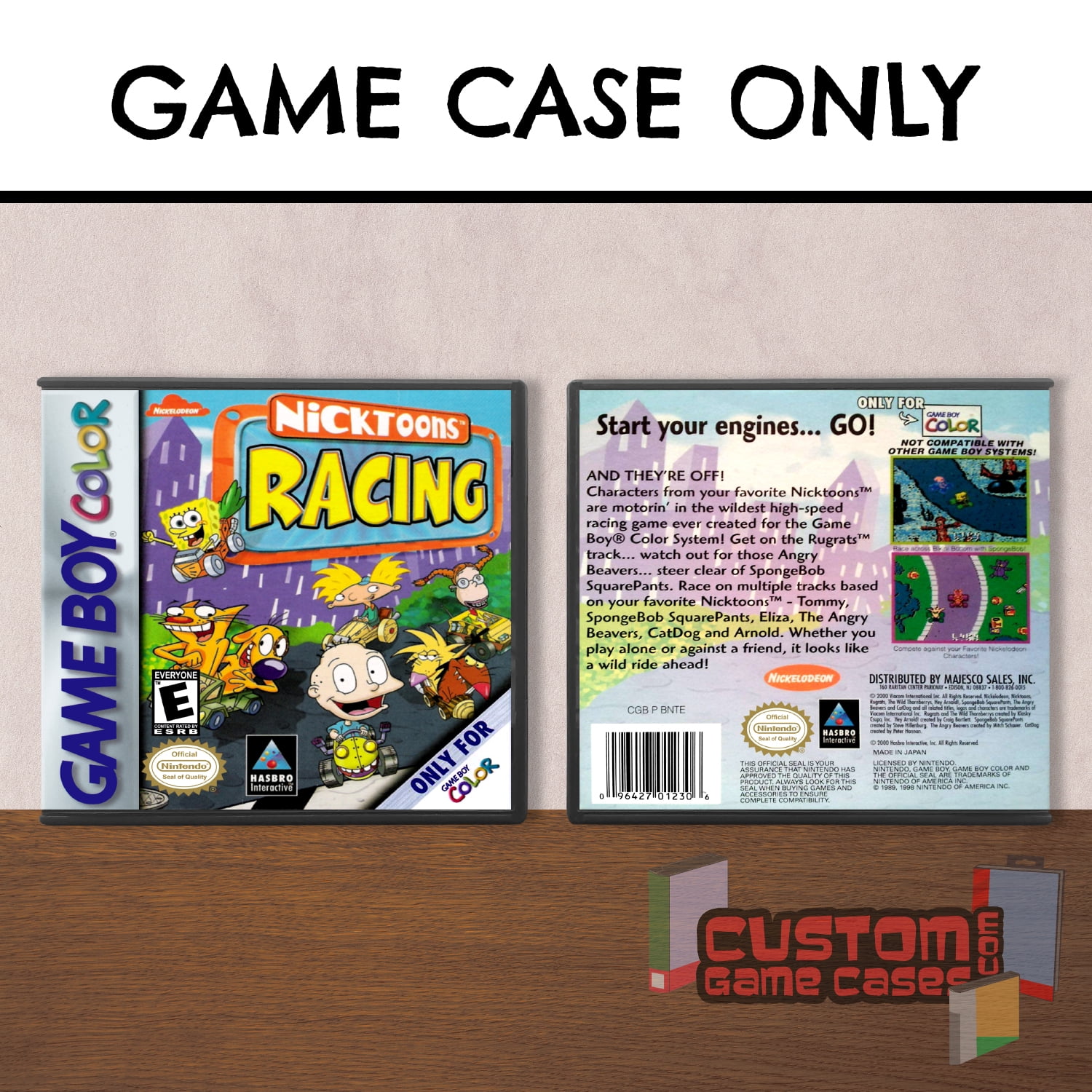 Nicktoons Racing GBC Game Boy Color Game Case With Cover nicktoons-racing-gbc-game-boy-color-game-case-with-cover