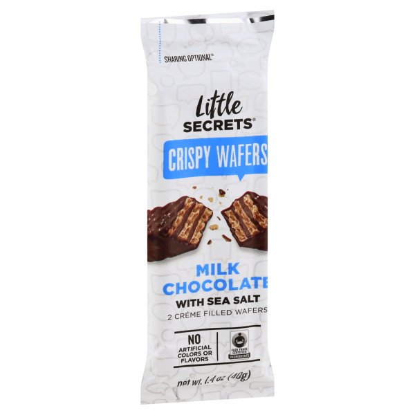 Little Secrets Crispy Wafers Milk Chocolate with Sea Salt, 1.4 OZ