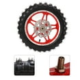 thumbnail image 3 of Dirt Bike Rear Wheel, Strong Friction Wearproof Direct Replacement Rubber Metal Red Rear Wheel Assembly  for Off Road Motorcycles, 3 of 7