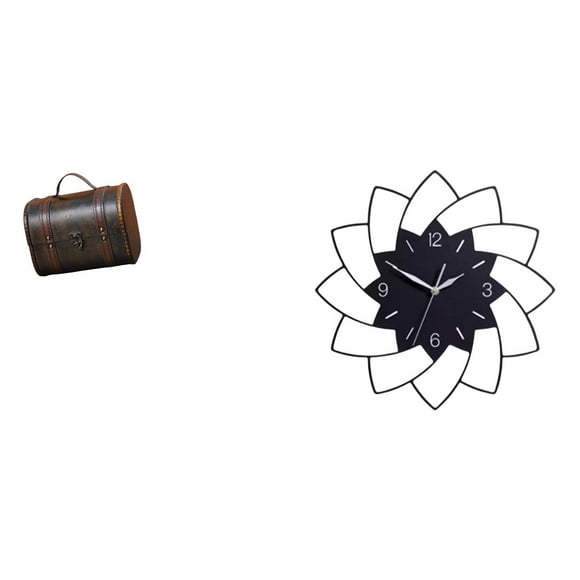 Estuche organizador de joyas,Organizador de joyas de madera para mujeres,hombres y niñas.,Reloj de pared grande,Reloj de pared acrílico silencioso sin tictac,Reloj de pared grande para