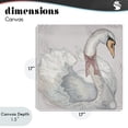 thumbnail image 4 of Stupell Industries Traditional Subdued Classic Swan Canvas Art, 17 x 17, by Elizabeth Medley, 4 of 8
