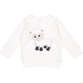 thumbnail image 2 of Inktastic Cute White Lamb Toddler Sweatshirt, 2 of 4