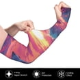 thumbnail image 3 of Uemuo Hawaiian Island Beach Shark Printed Arm Sleeves, Cooling UV Sun Protection Sports Compression for Men/Women, 3 of 8