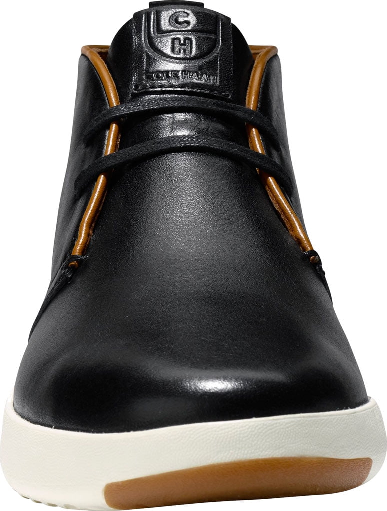 Men s Cole Haan GrandPro Chukka Sneaker Black Leather 7.5 M Walmart