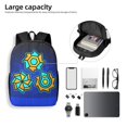 thumbnail image 6 of Lsque Geometry Dash Print 17in Student Backpack - School, Travel, Work Bookbag -Laptop Backpack,Water Resistant College School Computer Bag, 6 of 8