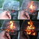 thumbnail image 5 of Parrilla de Carbón para Barbacoa, Parrilla para Ahumador de Barbacoa de Acero Inoxidable Plegable Portátil, Adecuada para Picnics de Campamento Estufa de 3 piezas + palo de barbacoa + parrilla Macarena Parrilla de carbón portátil, 5 of 8