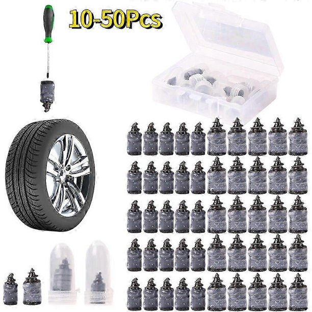 10-50Pcs Universal Vacuum Tyre Repair Set for Car Motorcycle Rubber Tubeless Tire Repair Kit Glue Free Repair Tire Nails