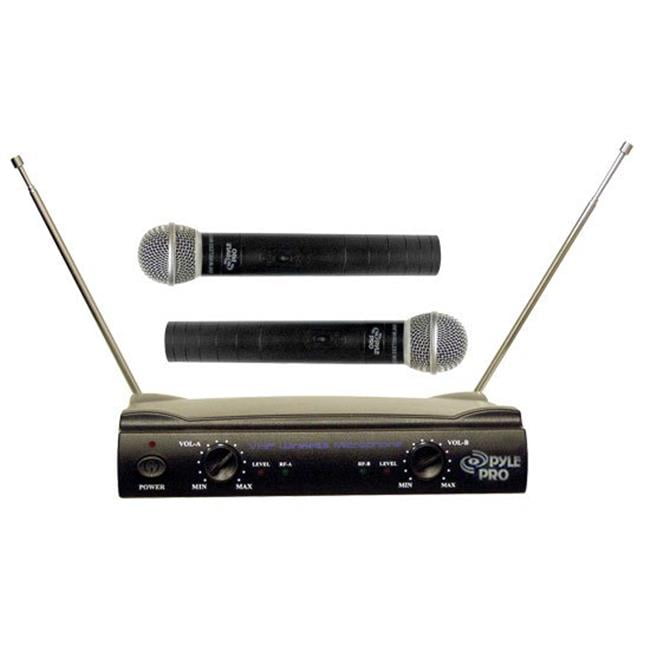 NEW PYLE **PDWM2500** Professional Dual VHF Wireless Microphone System