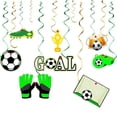 thumbnail image 5 of Decoración temática de la Copa Mundial de 2022, suministros para fiesta de fútbol, ​​portería, bandera, adorno en espiral, inserto para pastel de fútbol Sincero Electrónica, 5 of 5