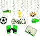 thumbnail image 5 of Decoración temática de la Copa Mundial de 2022, suministros para fiesta de fútbol, ​​portería, bandera, adorno en espiral, inserto para pastel de fútbol, 5 of 5