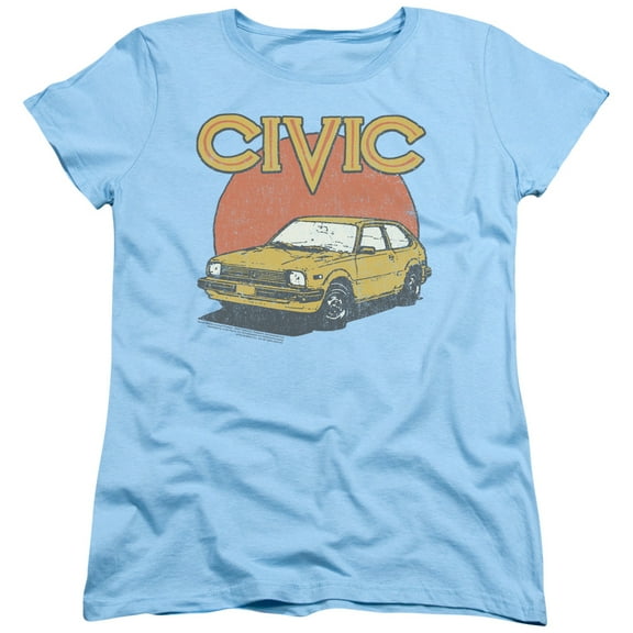Honda Retro Civic S/S Women's T-Shirt Light Blue