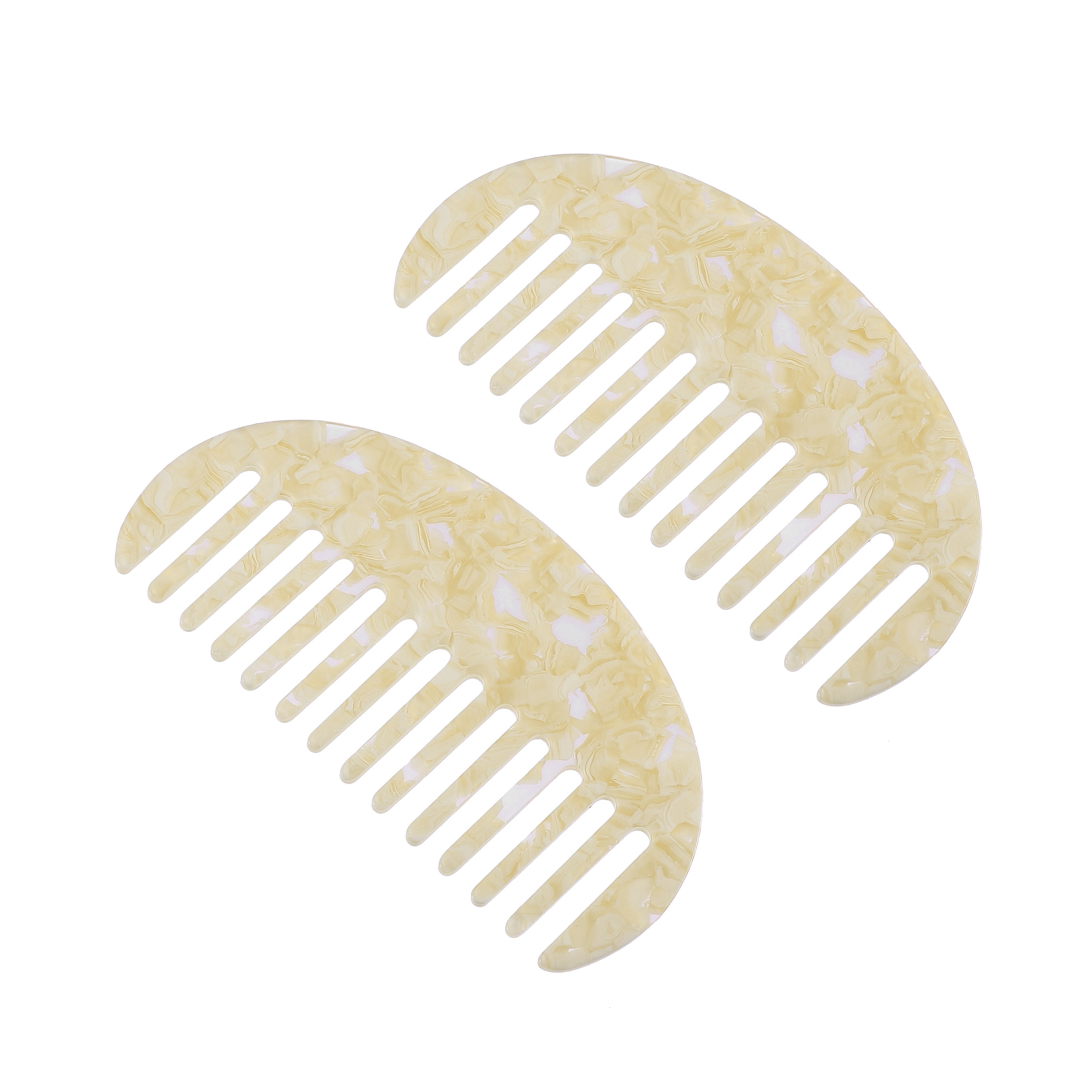 Unique Bargains 2 Pcs Hair Comb Wide Tooth AntiStatic Hair Care