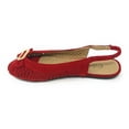 thumbnail image 2 of Victoria K Women's Bow With Gold Buckle Ballerina Flats, 2 of 5
