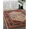 thumbnail image 2 of Ahgly Company Indoor Rectangle Mid-Century Modern Light Copper Gold Oriental Area Rugs, 8' x 10', 2 of 6