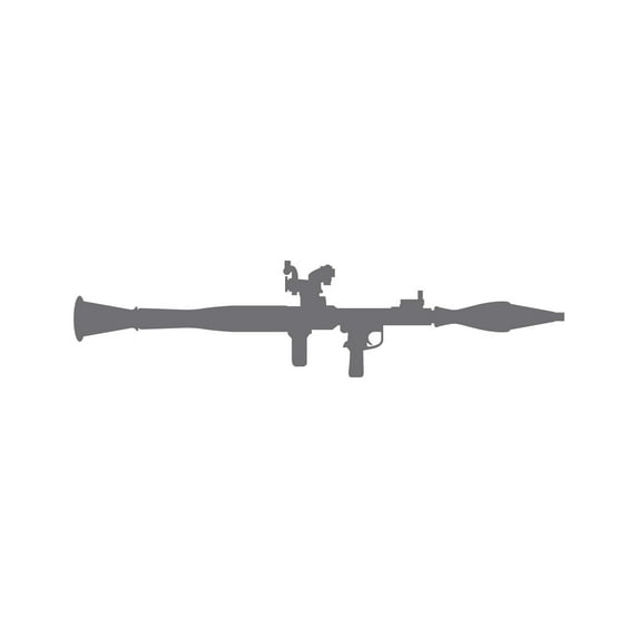 RPG Sticker Decal Die Cut - Self Adhesive Vinyl - Weatherproof - Made in USA - Many Color and Sizes - rocket propelled grenade