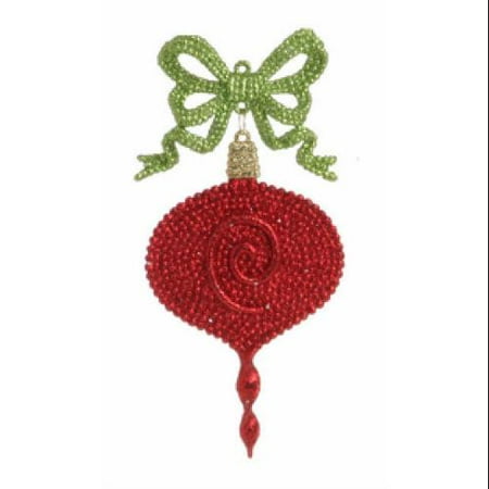 6" Christmas Brites Festive Red and Lime Green Christmas 