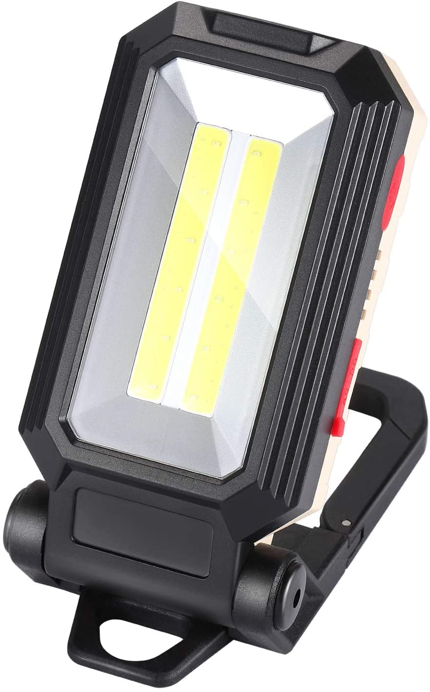 COB LED Work Light USB Rechargeable Camping Floodlight Emergency Lamp Stand 5W 