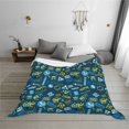 thumbnail image 6 of KLL Modern Excavator Print Fleece Throw Blanket, Horizontal Fleece Bedding Cute Soft Blankets Comfy Fleece Flannel Plush Home Decor for Couch & Bed -80"x60", 6 of 9