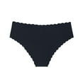 thumbnail image 2 of Ashirexll Ladies Underwear Panties, High Waisted Underwear for Women, Low Waist Seamless Cotton Gusset Wavy Edge Triangle Panties, 2 of 3