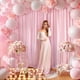 thumbnail image 3 of Cortinas de fondo PARTISKY Baby Pink de 4 x 3 m de poliéster, 3 of 8