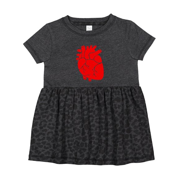 Inktastic Anatomical Heart Girls Baby Dress