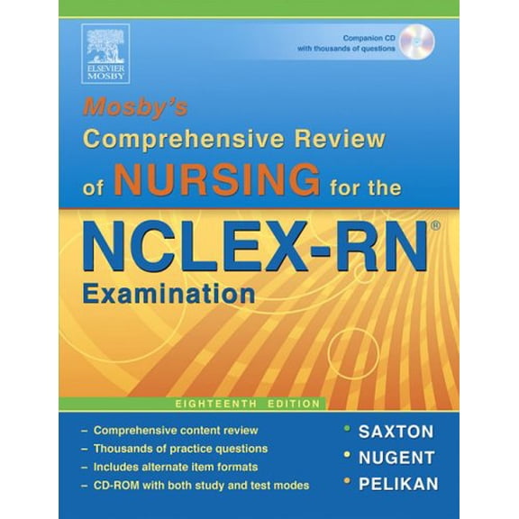 Pre-Owned Mosby's Comprehensive Review of Nursing for NCLEX-RN, 9780323039017, 0323039014, Paperback, 18th edition