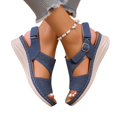 thumbnail image 5 of Willtoo Women's Open Toe Wedge Orthopedic Sandals Boho Non-slip Dressy Summer Sandals with Ankle Strap Breathable Casual Walking Shoes, 5 of 6