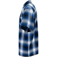 thumbnail image 3 of G-Style USA Western Casual Plaid Short Sleeve Button Up Shirt SS30 - Royal Blue - Small, 3 of 5