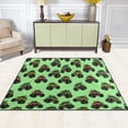 thumbnail image 5 of Ryvnso Trucks Cartoon Green Area Rug Floor Mats Non-Slip Home Carpet 80 x 58 inch, 5 of 7