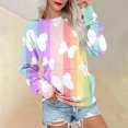 thumbnail image 2 of Bovemsi Womens Sweatshirts Women's Fashion Spring Autumn Casual Long Sleeve Hoodless Sweatshirt Top Fall Fashion Outfits 2025 Clothes, 2 of 5