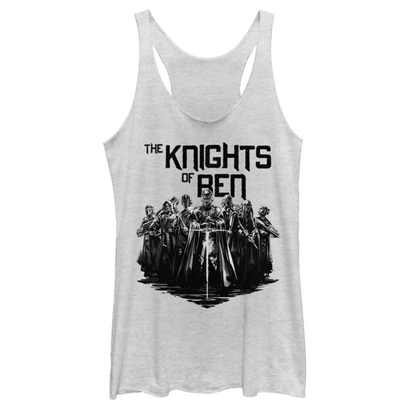 Women's Star Wars: The Rise of Skywalker Knight Army  Racerback Tank Top White Heather Medium