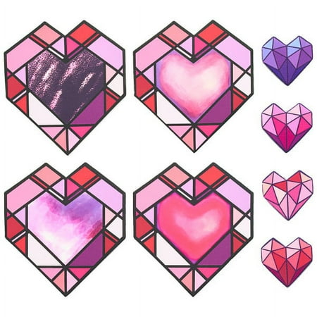 Sweet Décor™ Edible Cake Decorations - Geometric Heart Kit (19 pieces)