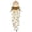 Beige, variant on Christmas Cascading Pendant, LED Holiday Hanging Light, Glowing Festive Character Ornament for Tree Eaves and Window