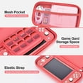 thumbnail image 6 of Switch Lite Case, 17 in 1 Switch Lite Accessories Bundle with Carrying Case, Game Case, Screen Protector, Stand, Thumb Grips - Pink, 6 of 8