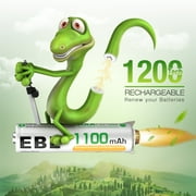 EBL AAA Rechargeable Batteries 1100mAh for Camera Toys Flashlight, Nimh, Triple a Batteries, 8-Pack