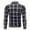 Dark Gray, variant on Mens Plaid Sweater Jackets Fashion Stretch Slim Fit Knit Jackets Long Sleeve Lapel Button Down Coats Winter Casual Outwear Holiday Gifts Dark Gray 2XL