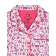 thumbnail image 2 of Hello Kitty Toddler Girls Short Sleeve Button Front Top and Sleep Pants, 2-Piece, Sizes 12M-5T, 2 of 3