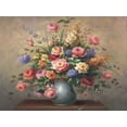 thumbnail image 2 of Steiner 24x19 Black Ornate Wood Framed with Double Matting Museum Art Print Titled - Summer Arrangement, 2 of 4