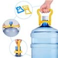 thumbnail image 5 of 5 Gallon Water Jug Handle Carrier Purified Water Jug Ergonomic Grip Handle Labor Saving Water Bottle Lift Handle Non-Slip Tilting Proof Water Bottle Carrier for 5 Gallon Bottle Caps, Blue, 1 Pack, 5 of 7