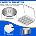 thumbnail image 2 of shiyou-80pcs Magnets, 6x3mm Small Round Fridge Magnets, Strong Rare Earth Magnets for Crafts, Office Tiny Magnets, for Billboard, Push Pin, Map, Button Magnets, 2 of 4
