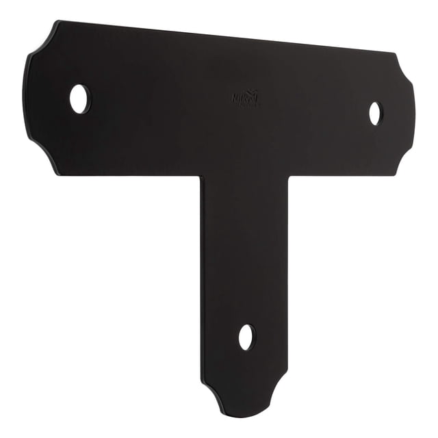 Soporte de montaje National Hardware N800-012 negro 8x34x22 cm