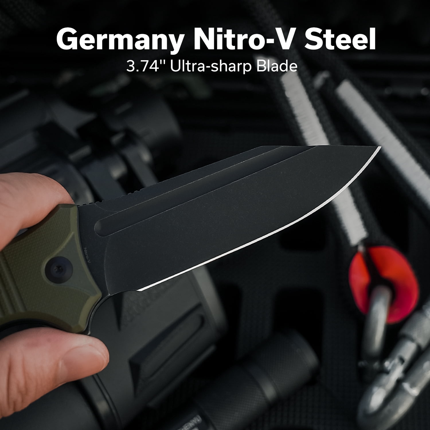 CIVIVI Neurohaptic Pocket Folding Knife with 3.74'' Nitro-V Blade G10 Handle, Reversible Clip, Gift for Men Women C23080-3